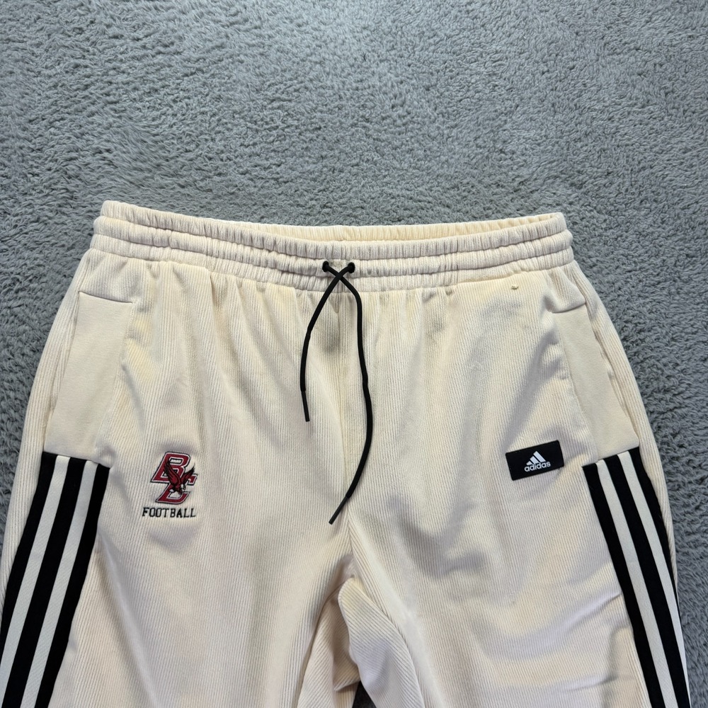 Adidas Primegreen Sweatpant Men's 2XL White Polyester Boston Collage Eagles - Picture 2 of 12